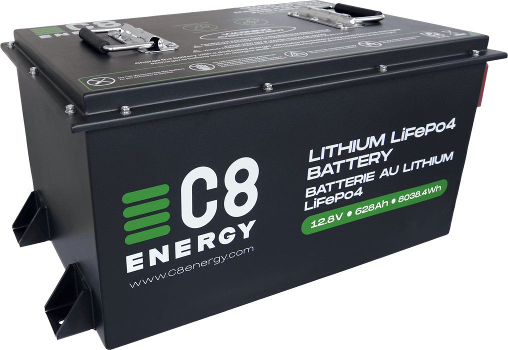 A Rectangular C8 Energy Cleantech Kit Lithium Truck Battery