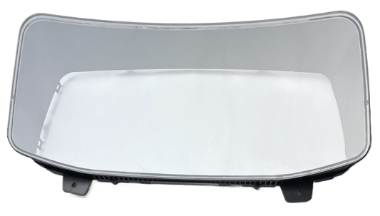 DD60027 International gauge cluster replacement lens and frame without trip hole on a white background