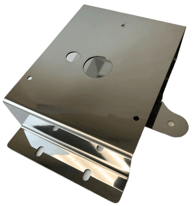 A Freightliner M2 Beacon Light Mounting Bracket on a blank background