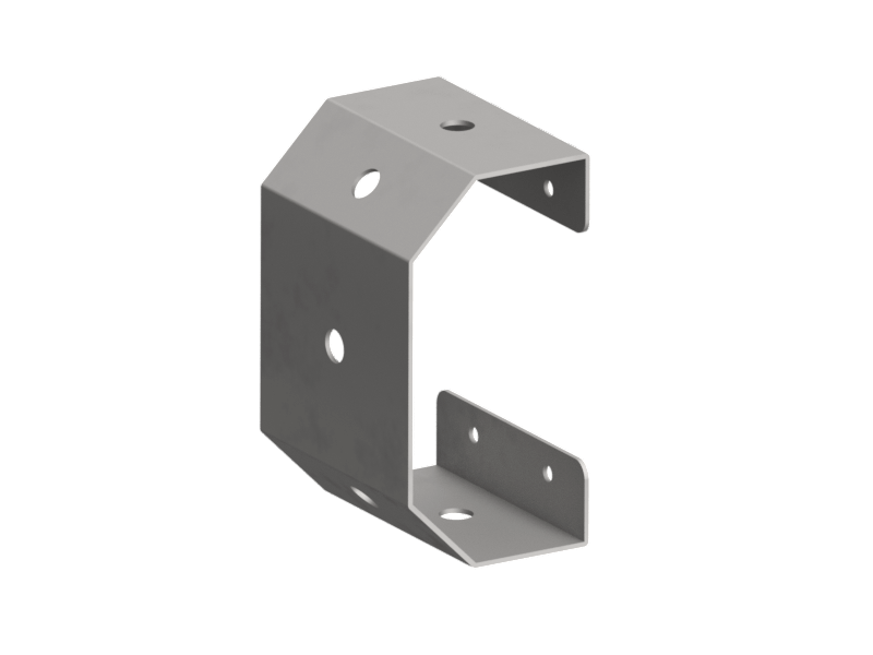 A cad image of G415 4" light mounting bracket with 5 holes