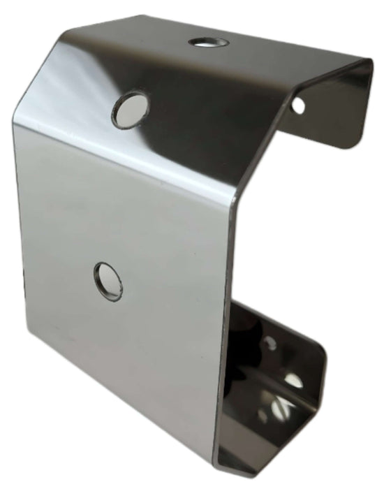 A metal work light mounting bracket with 5 holes