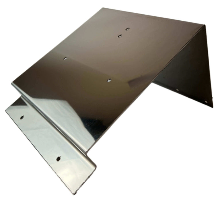 Beacon Light Bracket for Kenworth Semi Trucks with day cabs with flat tops made of polished stainless steel