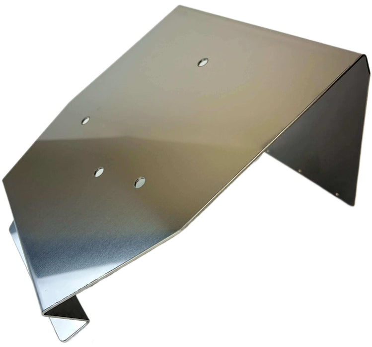 Peterbilt 579 left hand beacon light bracket made of polished stainless steel