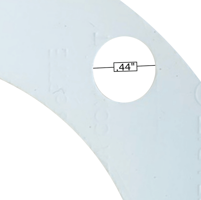 Universal Truck Parts 3" TTMA Soft Teflon Flange Gasket, 8 Hole, 1/8" Thick PTFE Piping