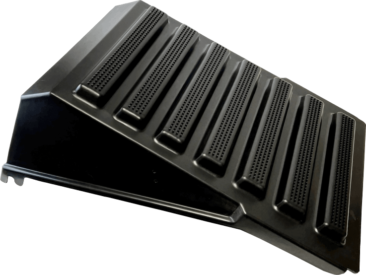 Battery box cover for International trucks, part 564-55369, front view on a white background