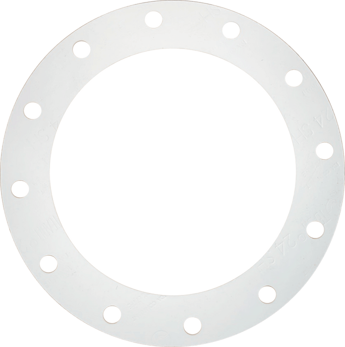 Universal Truck Parts 6" TTMA Soft Teflon Flange Gasket, 12 Hole, 1/8" Thick PTFE Piping