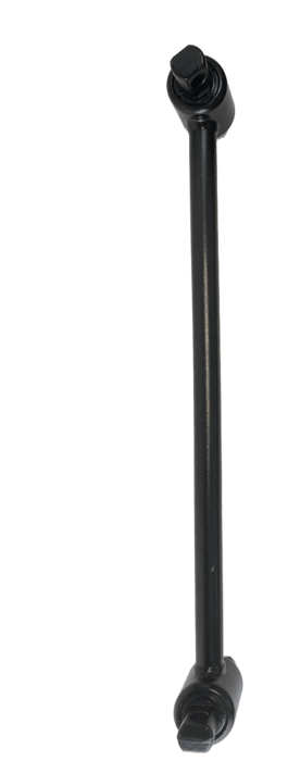 Freightliner torque rod with 0-degree and 35-degree angled bushings on white background