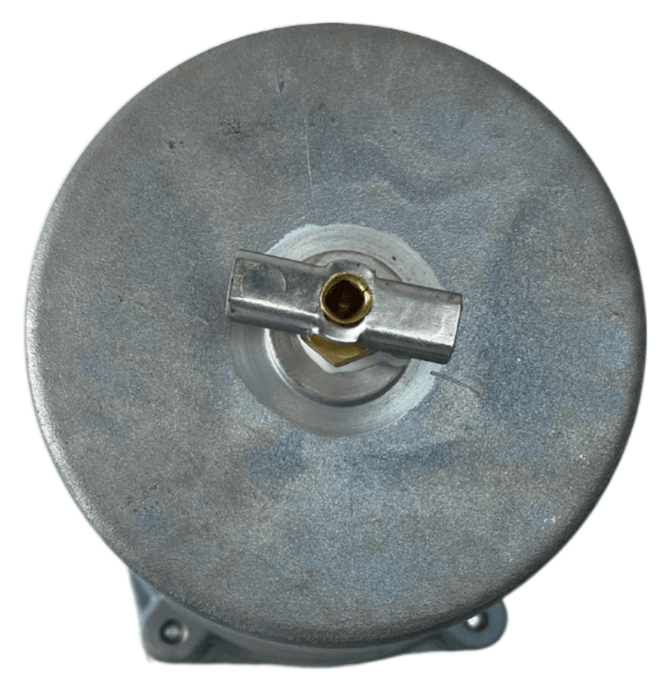 Bottom view of alcohol evaporator compatible with Haldex A72420, showing drain cock release valve