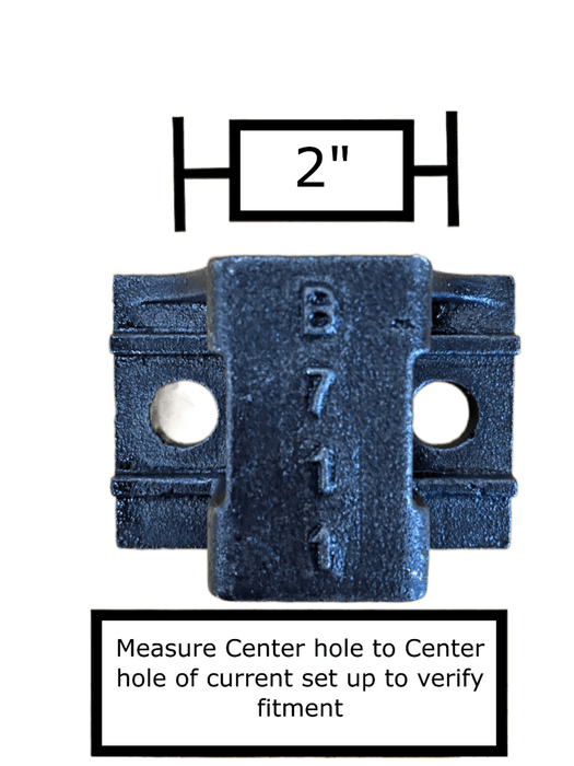 Betts HD B23 Coiled Straight Mud Flap Hanger Kit