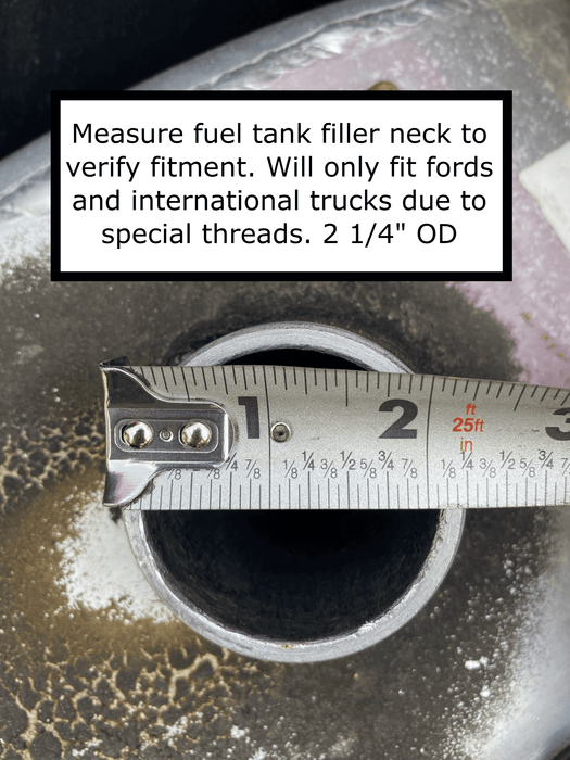 Locking Fuel Cap For International Trucks, Hino, Ford, Isuzu, and Reefers (2.25in. ID)