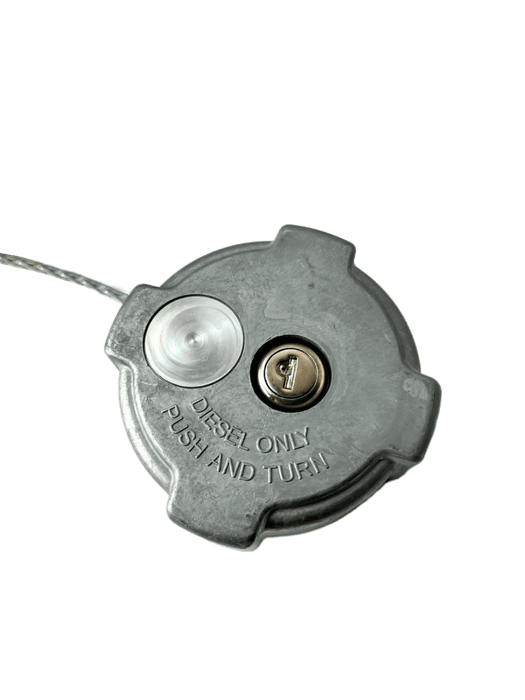 Round Freightliner Fuel Cap with Lock