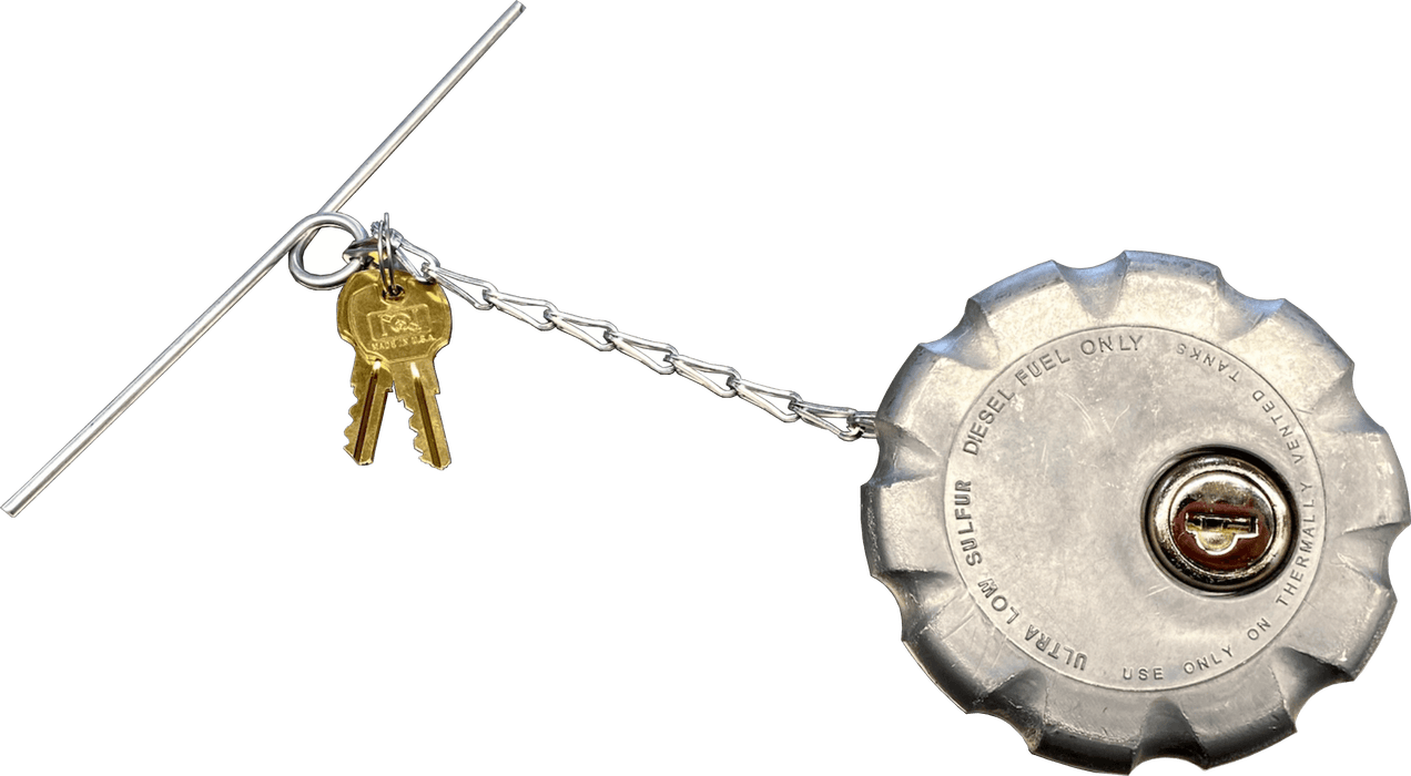 3" Volvo Locking Fuel Cap Keyed Alike for Low Sulfur Tanks