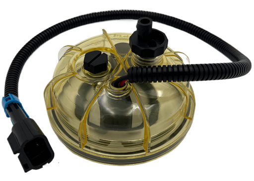 Automann 572.46113 Heated Fuel Filter Bowl Assembly with 12V Wiring Harness for Racor 600 700 Series