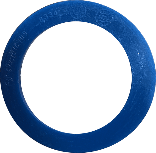 Blue Circle made of blue poly used a freightliner fuel cap gasket