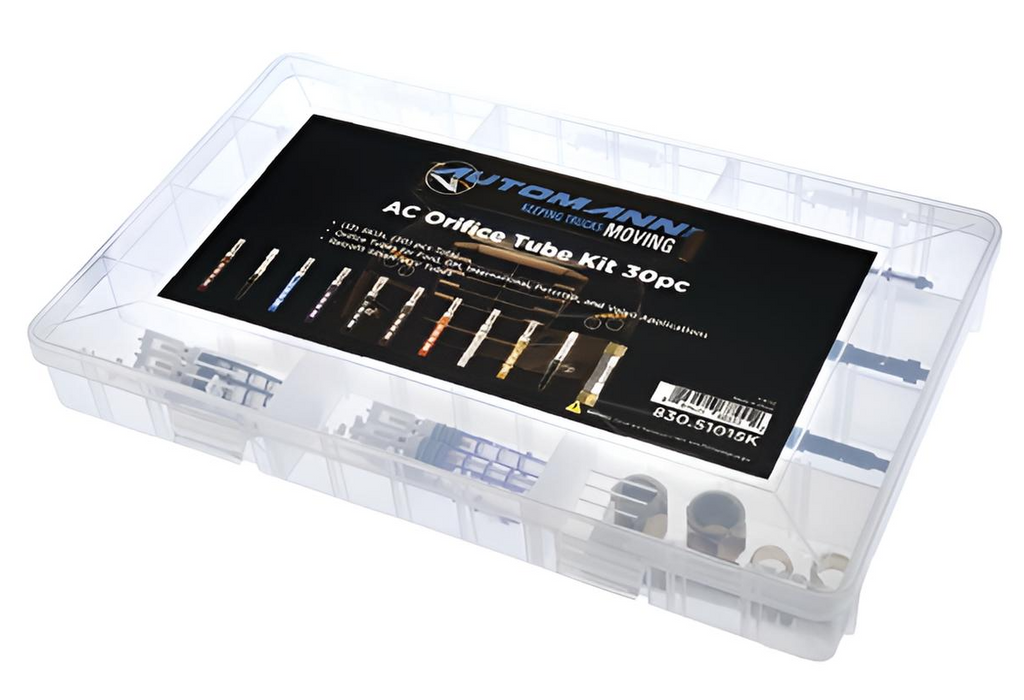 Automann 830.51019K AC Orifice Tube Kit 30 Piece Set for GM, Ford, Sterling, IHC, and Volvo Applications