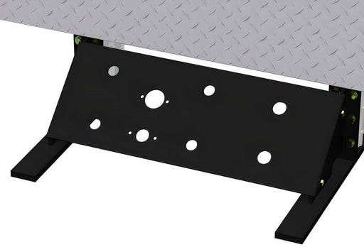 Air Line Box Plate for Semi Trucks with headache rack. Black Rectangular plate with 8 holes for airline connection