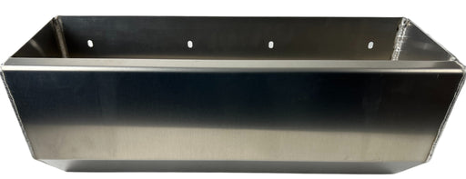 24" Aluminum chain tray with 4 mounting holes on the rear