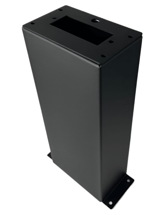 A black air control valve mount console  Conkit1221C on a white back ground