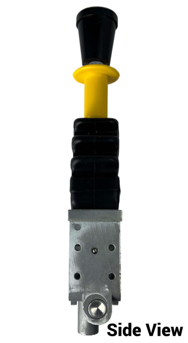 Side view of D14-1224-99-05 stackable feathering air control valve by del hydraulics 