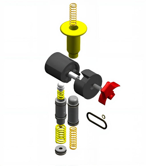Del Hydraulics DAV1295MJRE, major hoist valve rebuild kit with pistons, orings, screws, and springs