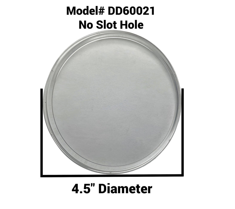 Circular glass freightliner gauge replacement with no slot hole labeled, model number DD60021, on a white background.