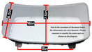 International Gauge Cluster Replacement Lens Cover Frame