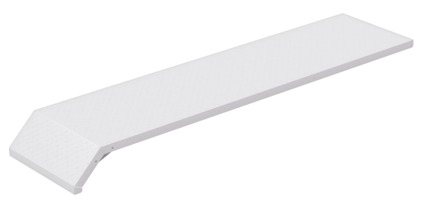 F301-110-SM-DSS smooth aluminum tri axle semi truck fender driver side stiffener