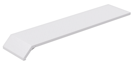 F301-110-SM-DSS smooth aluminum tri axle semi truck fender driver side stiffener