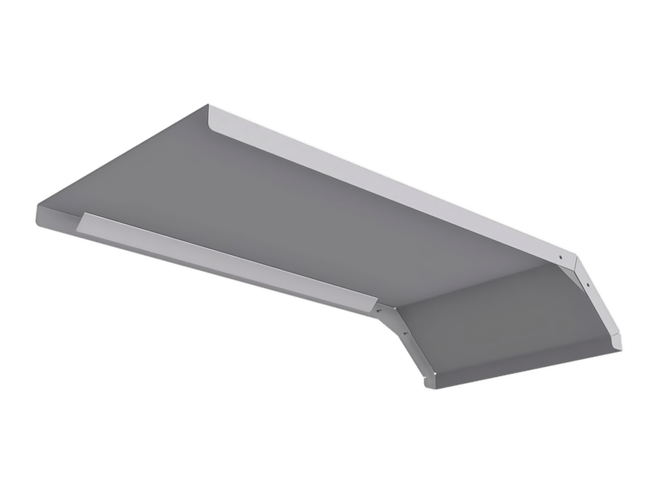 Ace Manufacturing Inc F301-55 aluminum semi fenders heavy duty truck fenders half tandem smooth plate bottom view