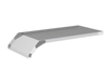 Half Tandem Heavy Duty Truck Fender – Smooth Plate Aluminum Half Fenders for Semi Trucks (55" x 3/16")