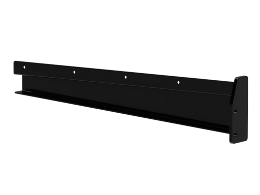 F330L Driver Side semi fender bracket with black powder-coated steel finish.