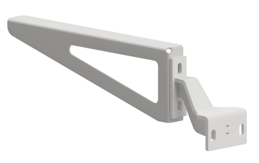 F333L Left Side Driver-Position universal rear semi truck fender bracket, galvanized steel horizontal mount.