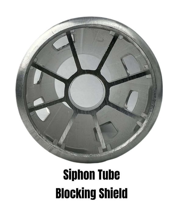 The bottom of a Volvo fuel tank anti siphon FTA-25-675