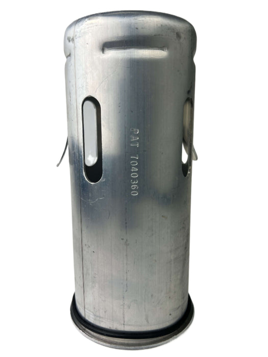 A aluminum fuel tank anti siphon device for mack semi trucks with 3" filler neck 