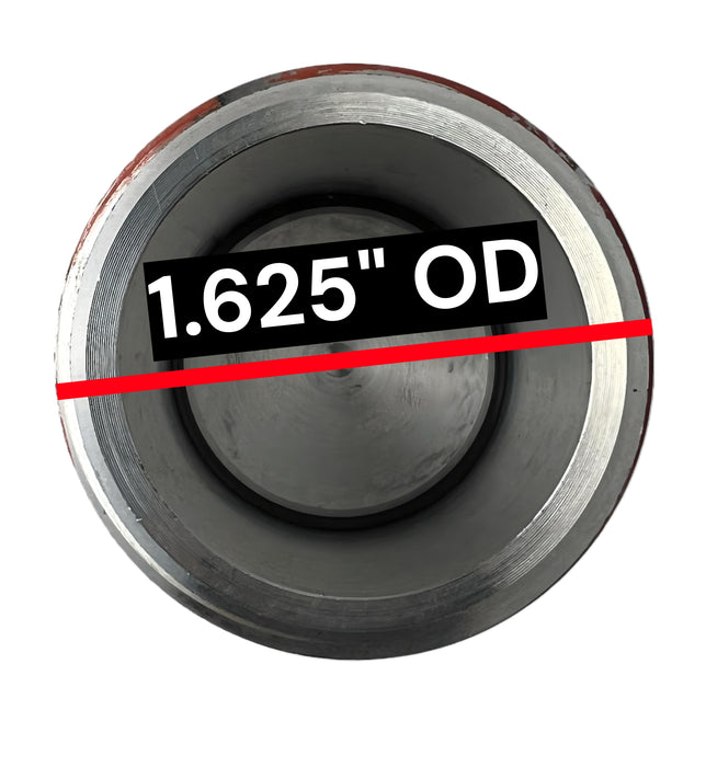 Metallic washer with '1.625" OD' label on a white background