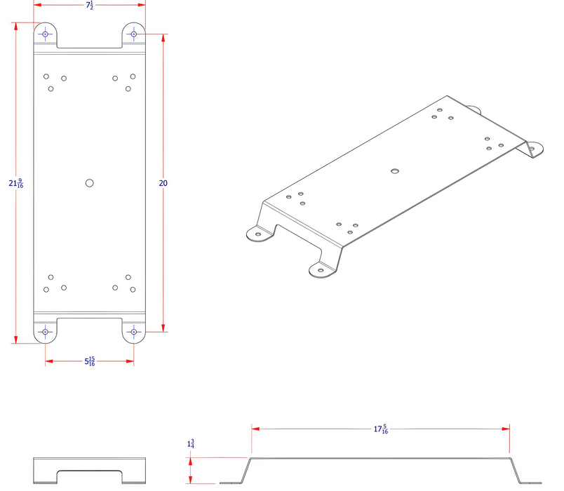 Mini Light Bar Mounting Bracket