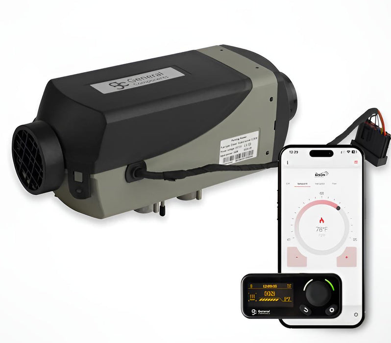 General Components Bison 2200A 2.2Kw Diesel-Fired Heater Kit With Digital Controller GC0644