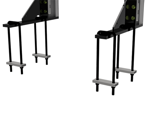 Headache rack mounting kit for semi truck Ace Manufacturing HR01-15PC