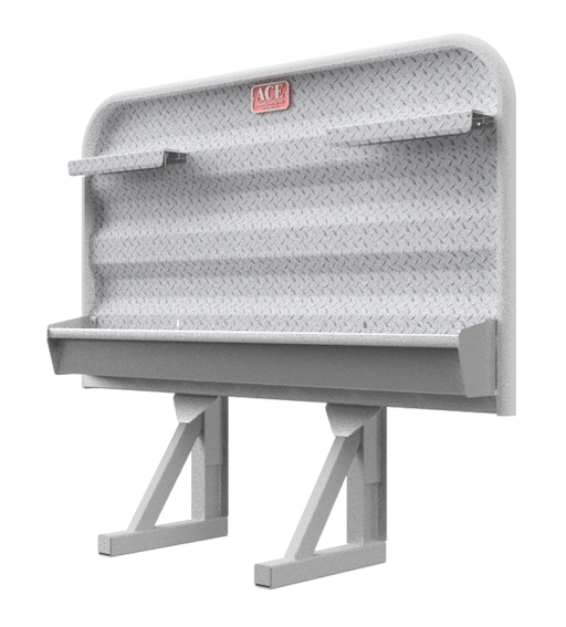Headache rack for semi truck 4 foot tall with full width tray Ace Manufacturing HR110000