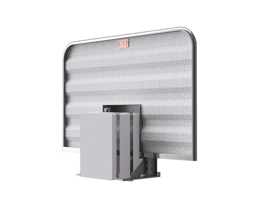 Headache rack for semi truck ultra wide 94 inch hydraulic tank cutout dimension diagram Ace Manufacturing HR20M000-94W