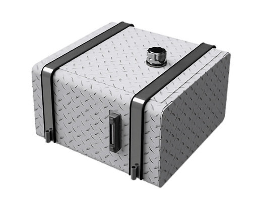 HYD30CP 30 gallon checker plate aluminum hydraulic tank for semi truck