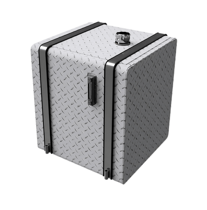 HYD60CP 60 gallon checker plate aluminum hydraulic tank for semi truck