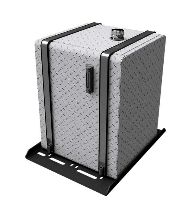 HYD70CP hydraulic tank installed on HYDCRDL frame mount cradle