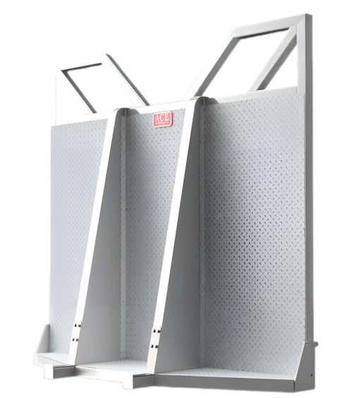 Aluminum cab guard for log trucks no window headache rack Ace Manufacturing LR7310 on a white background