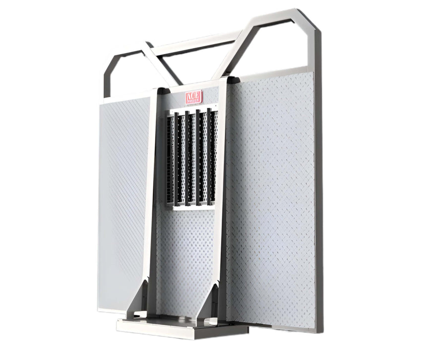 Low profile aluminum logging rack for semi truck with jailbar window Ace Manufacturing LR6102