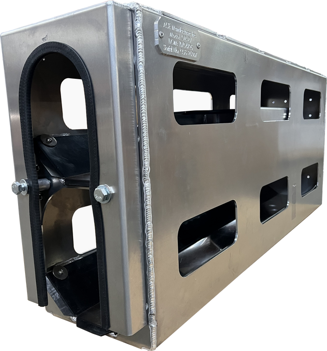 O22V vertical oxygen bottle rack for welding truck storage