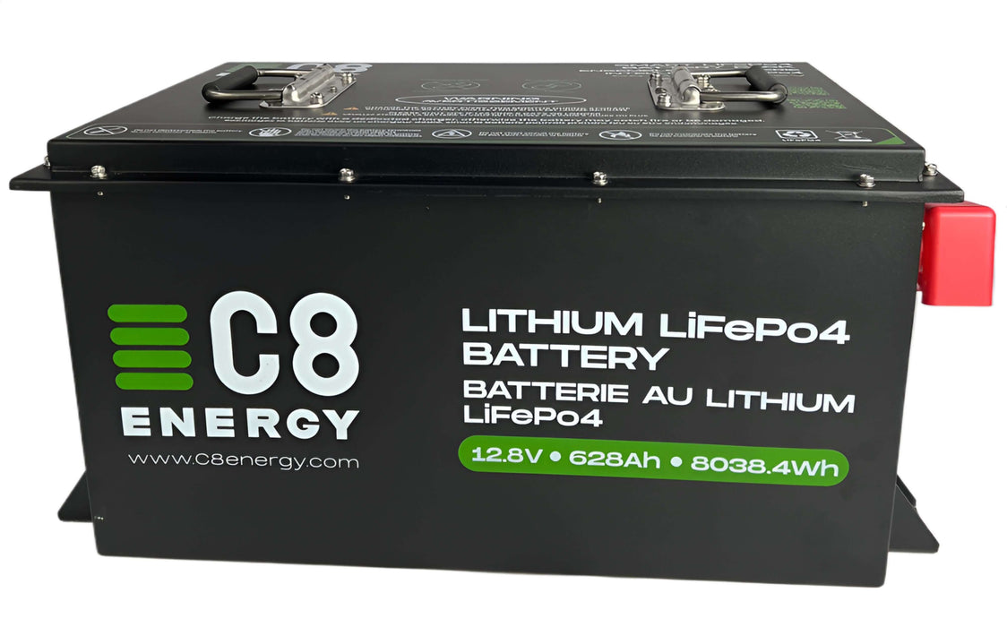 C8 Energy Cleantech Kit semi truck lithium battery on a white background