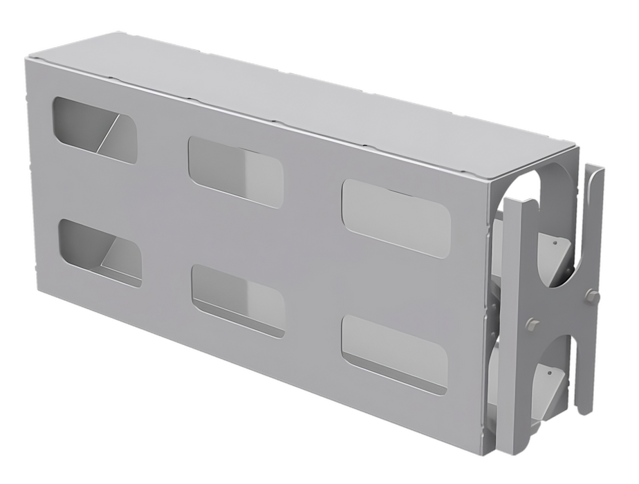 O22V vertical oxygen bottle rack for welding truck storage