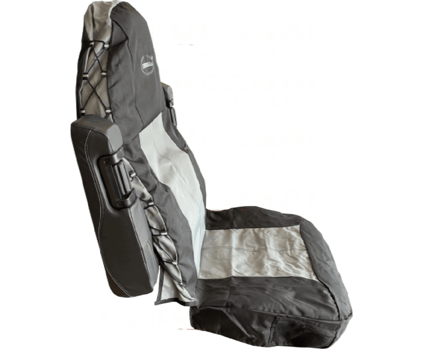 COVERALLs High Back Black and Grey Truck Seat Cover 181704XN1165