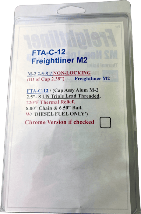 Freightliner M2 Fuel Cap Box Truck Gas Cap 2 3/8"
